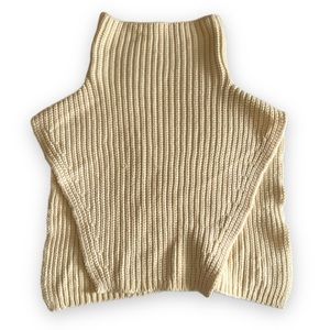 NWOT Open Edit | Ivory Rib Knit Dickey